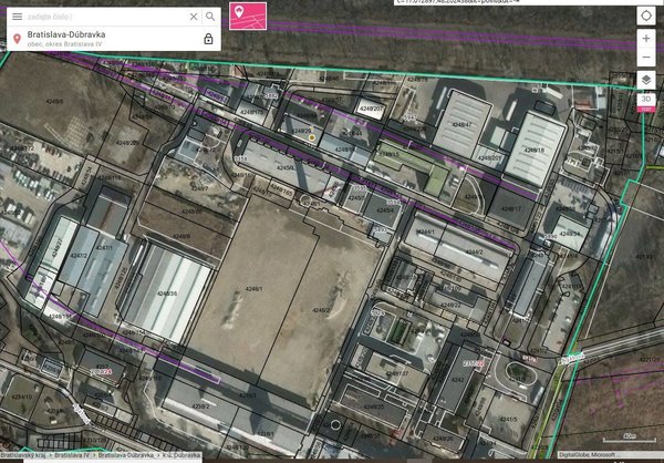 Priemyselný pozemok Dúbravka - 5000m2 - 3